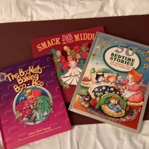 🍭Lot 3 Kids books. 50 Bedtime Stories. Smack Dab in the Middle. Baking Boo-Boo.
